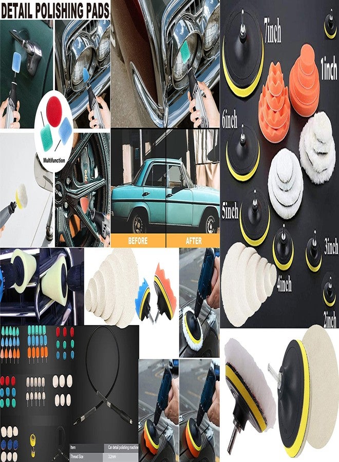 دي آي واي كرافتس مجموعة أدوات يدوية الصنع: 45 قطعة من اللباد، 3 قطع من الفرو، 3 قطع من الفرو، مقاس 1 بوصة، وسادات تلميع وتشميع مخروطية صغيرة (1-3 بوصة)، وسادات تلميع وتشميع مخروطية (1-7 بوصة) للمناطق الضيقة، مناسبة للتفاصيل والتلميع والتثبيت والطلاء. - Image 3